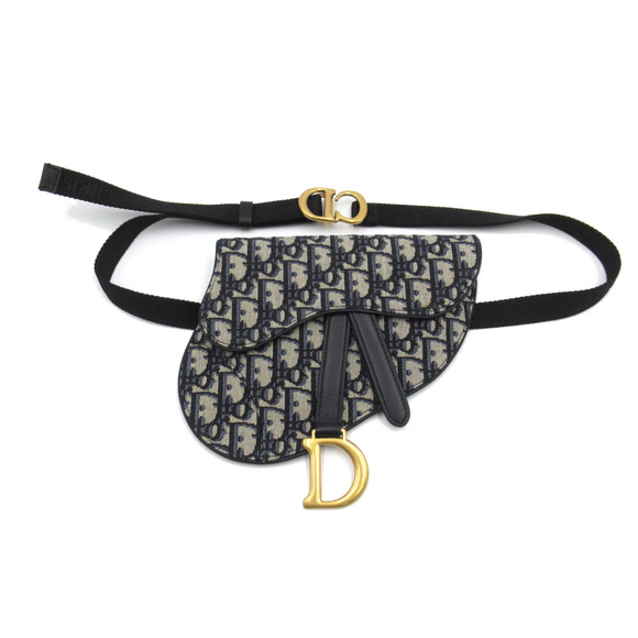 Dior Handbags - Dior Saddle bag Navy canvas